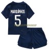 Original Trikotsatz Paris Saint-Germain Marquinhos 5 Heimtrikot 2022-23 Für Kinder